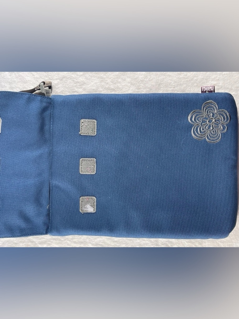 Haiku Blue Tablet, iPad, Kindle, Laptop Sleeve with Embroidery - Picture 2 of 10